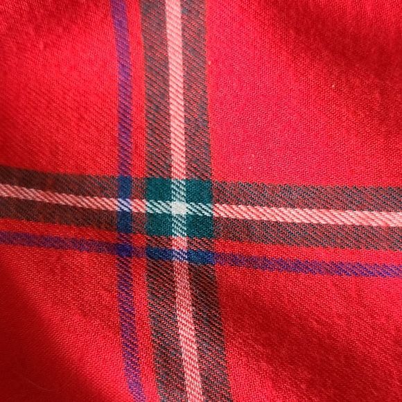 J Crew Boy Fit Christmas Plaid Flannel Shirt Small S EUC - Picture 3 of 5